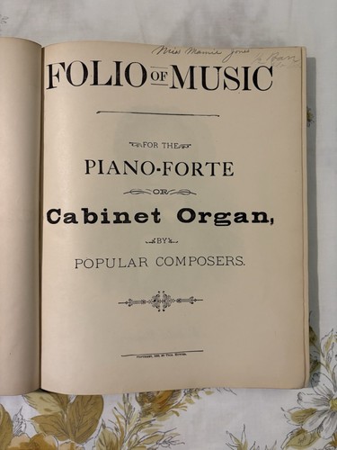 Folio music for - music, the