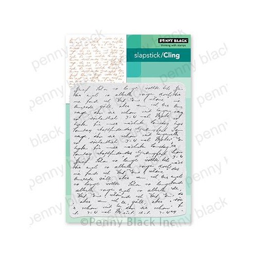 Penny black cling - black, rubber