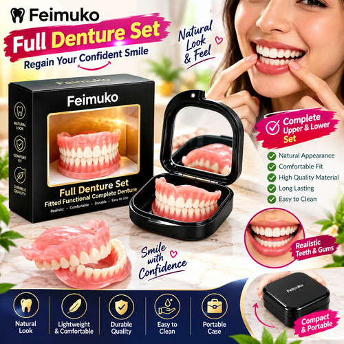Silicone denture set for women - denture,
