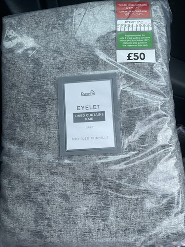 Dunelm eyelet grey - dunelm,