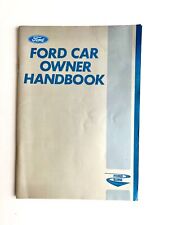Vintage 1980s Ford Car Owner's Handbook for Escort Cortina Capri Original Manual