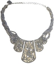 Costume Jewellery Necklaces & Pendants: Frank Usher Statement Crystal Necklace.