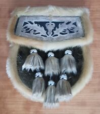 Vintage Scottish sealskin / leather sporn made in Glasgow kilt weddings