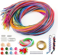 295 PCS Scoobies Strings Kit Scoubidou Plastic Lacing Cord Gimp String Crafts