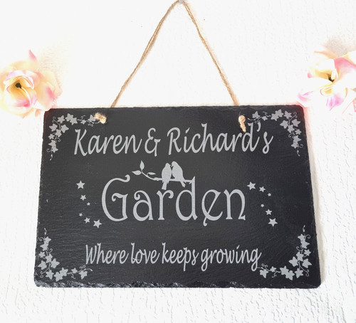 Personalised engraved slate - personalised,