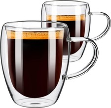 Double Walled Glass Mugs Set