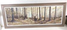 Large Framed Print 'Timeless Stag' By B. Simms - 21" x 52.75"