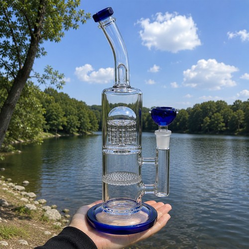 Blue heavy glass - 10",