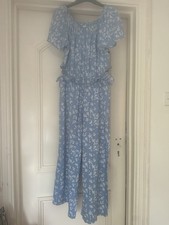 Next Pale Blue Ditsy Daisy Girls Jumpsuit Age 16/168 Cm Height