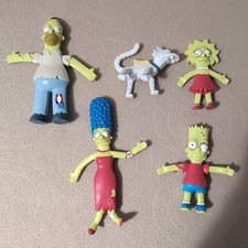 5 x Simpsons Zombie Bendable Figures 2002