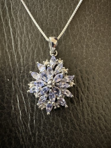 Sterling silver tanzanite - silver,