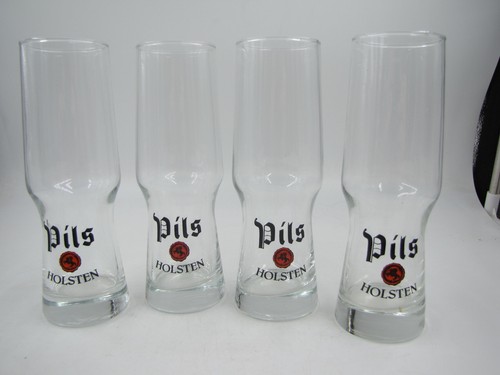 Holsten pils beer glasses - glasses, set