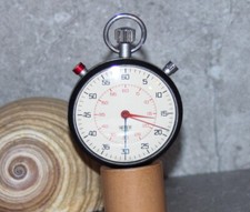 Vintage HEUER Split time 60mm Rally / Race timer stopwatch with mounting bracket