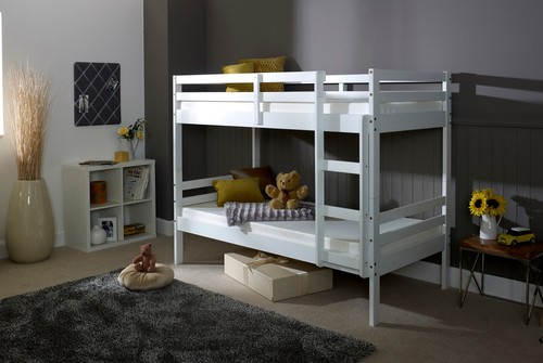 Durham white wooden bunk - durham,