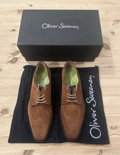Oliver sweeney suede brogue - sweeney, uk