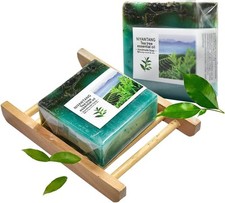 Tea Tree Oil Soap Bar, 2 Pcs Natural Organic Soaps, Body Wash Bath Soap Bar, Fa