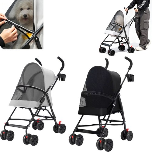 Pet stroller mesh dog cat - dog,