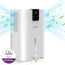 2.8L Dehumidifier Air Dryer Mould Moisture Damp Quiet with timer for Home White
