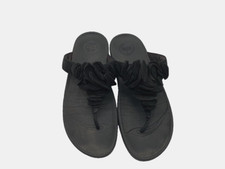 FitFlop Frou Platform Sandals Black Women's Size 10 Shoes Fit Flops 137 Comfort