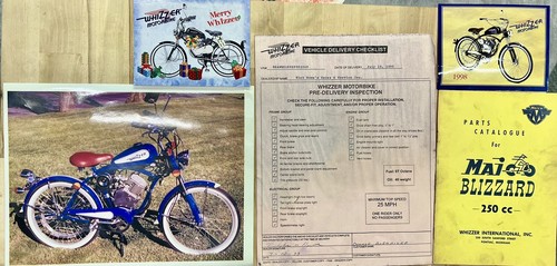Vintage whizzer motorbike - vintage,