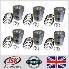 Pistons, Gudgeon Pins, Clips & Rings Set Complete for Leyland 680 O.680 Engine