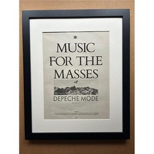 DEPECHE MODE MUSIC FOR THE MASSES (FRAMED) POSTER SIZED original music press adv