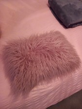 PINK FAUX FUR CUSHION - FROM PRIMARK