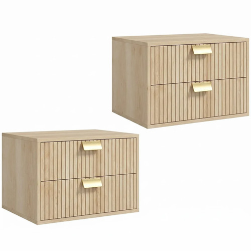 Homcom 2pcs modern - 2pcs, floating