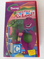Barney Lets Play school VHS VIDEO