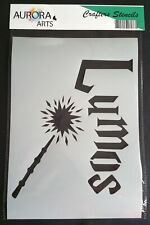 Stencil by Aurora Arts A5 Harry Potter Lumos 190mic Mylar craft stencil 220