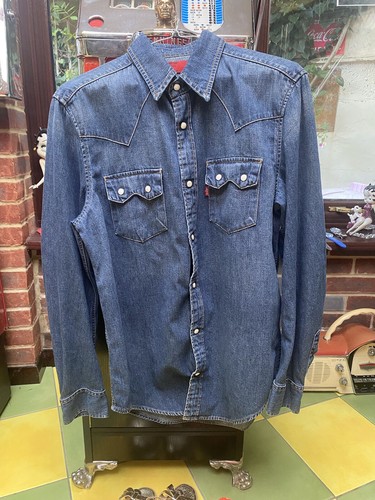 Levi sawtooth dark denim shirt - sawtooth,