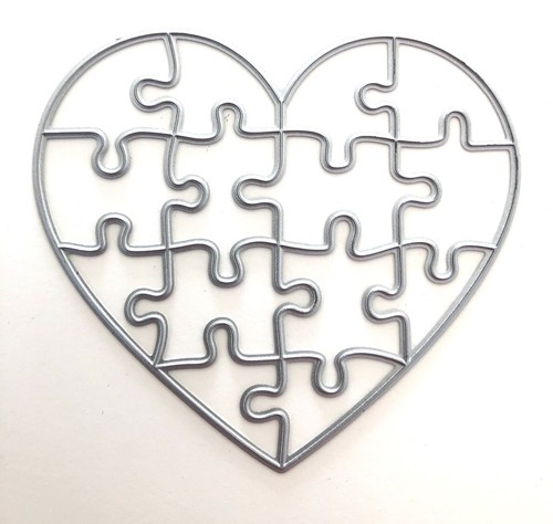 Jigsaw puzzle pieces heart - pieces,