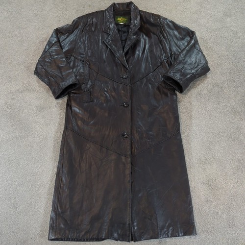 Vintage real leather trench - vintage,
