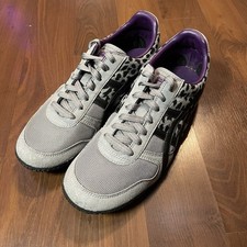 Onitsuka Tiger Ultimate 81 Size 11 Shoes Gray Purple Leopard Sneakers