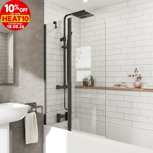 Curved folding bath - curved, shower