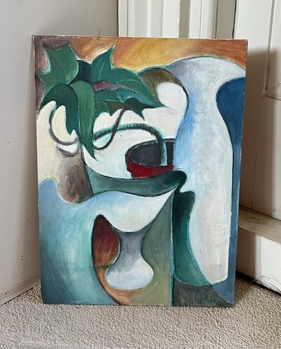 Vintage mid century painting - vintage,
