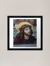 Jesus Christ Mural on Brick