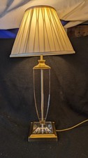 Laura Ashley Brass Carson Crystal Large Table Lamp V.G.C