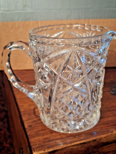 Vintage moulded glass water - moulded,