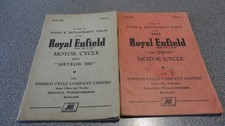 VINTAGE CLASSIC ORIGINAL ROYAL ENFIELD 500 TWIN 700METEOR TWIN SPARE PARTS LIST