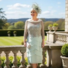 Couture Club Dress 4G182 Aqua