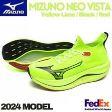 MIZUNO Men's Running Shoes MIZUNO NEO VISTA Yellow Lime/Black/Red J1GC2434 02