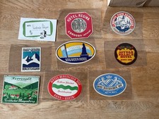 Job lot Hotel baggage vintage labels  9  items  B910