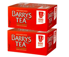 Barry's Gold Teabags 100% Black Tea. Expertly Blended in Ireland 600 Per Box