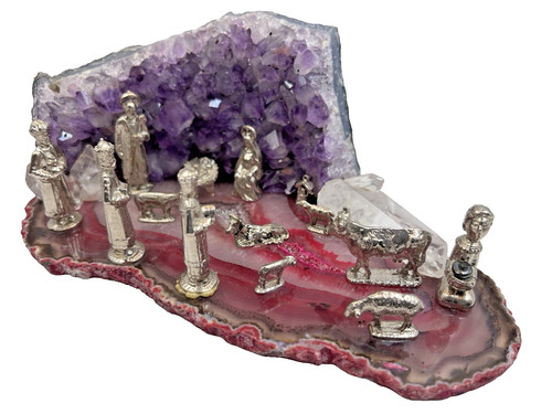 Amethyst geode quartz rock - amethyst,