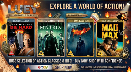 Action films dvd selection - films,