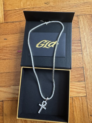 Diamond tennis necklace - necklace, in