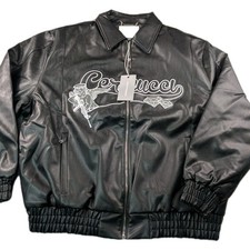 Cernucci Black Faux Leather