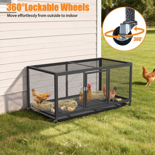 Rabbit hutch chicken coop - chicken,