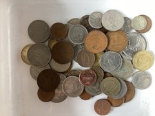 Job Lot Of Foreign Coins 250g